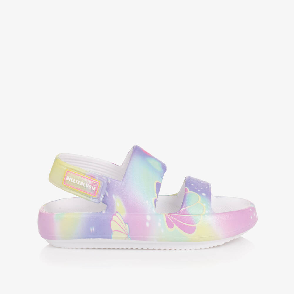 Billieblush-Сандалии сиреневые резиновые с ракушками для девочек | Childrensalon