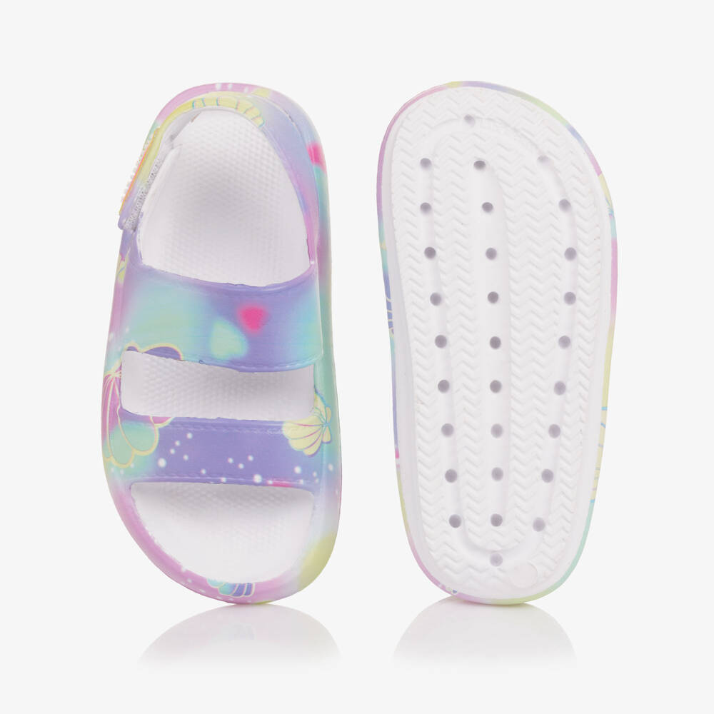 Billieblush-Сандалии сиреневые резиновые с ракушками для девочек | Childrensalon
