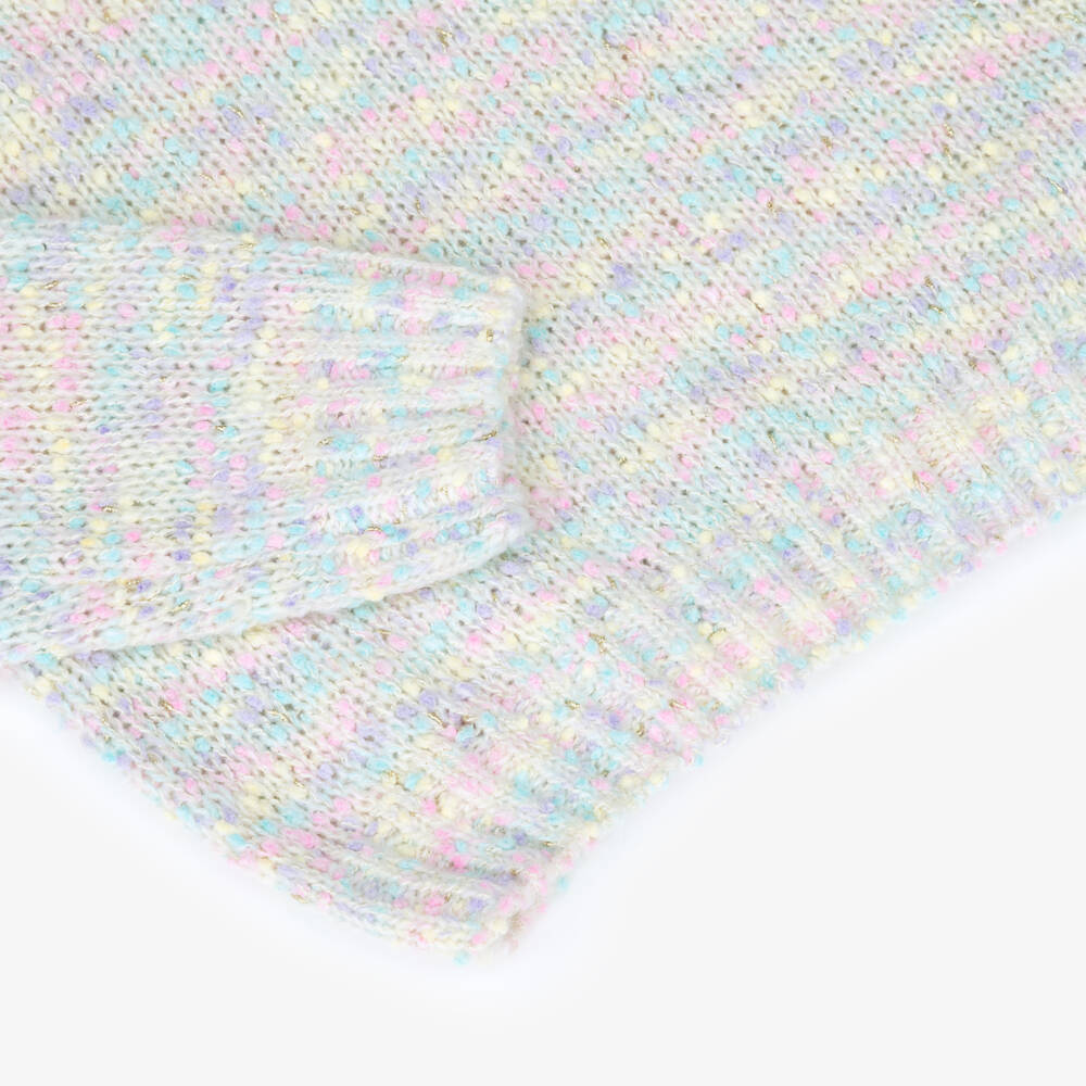 Billieblush-Girls Multicolour Pastel Knitted Sweater | Childrensalon