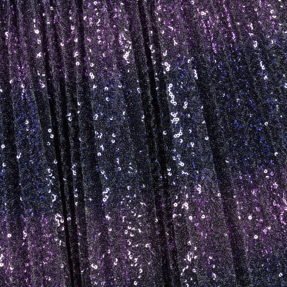Billieblush-Girls Navy Blue & Purple Sequin Skirt | Childrensalon