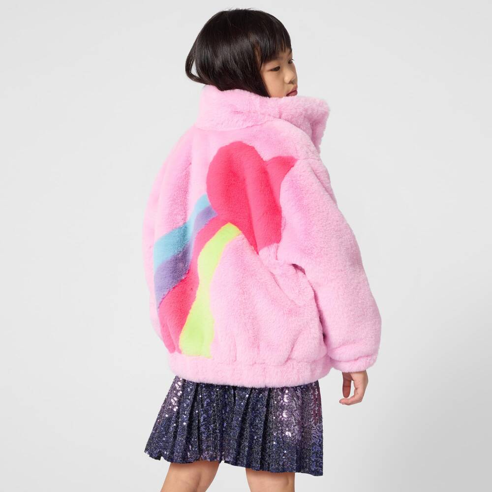 Billieblush-Girls Navy Blue & Purple Sequin Skirt | Childrensalon