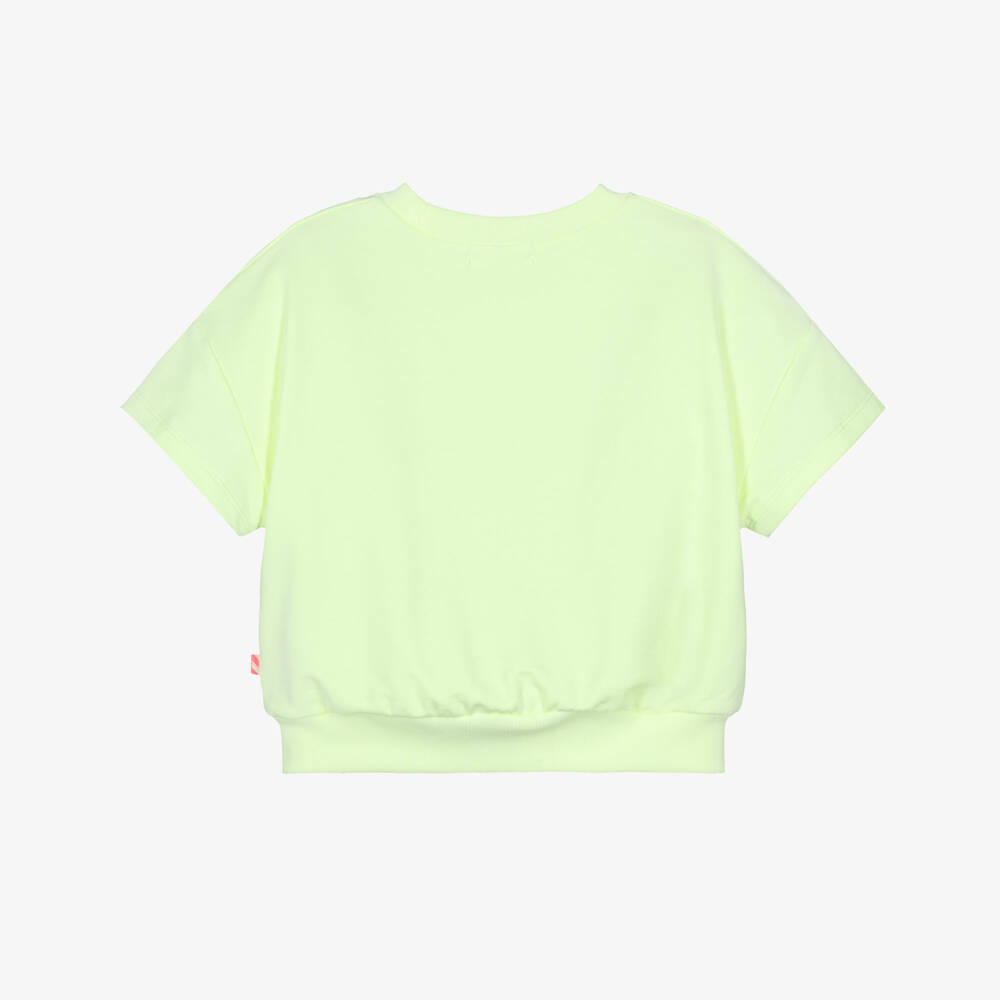 Billieblush-Girls Neon Green Signpost Top | Childrensalon