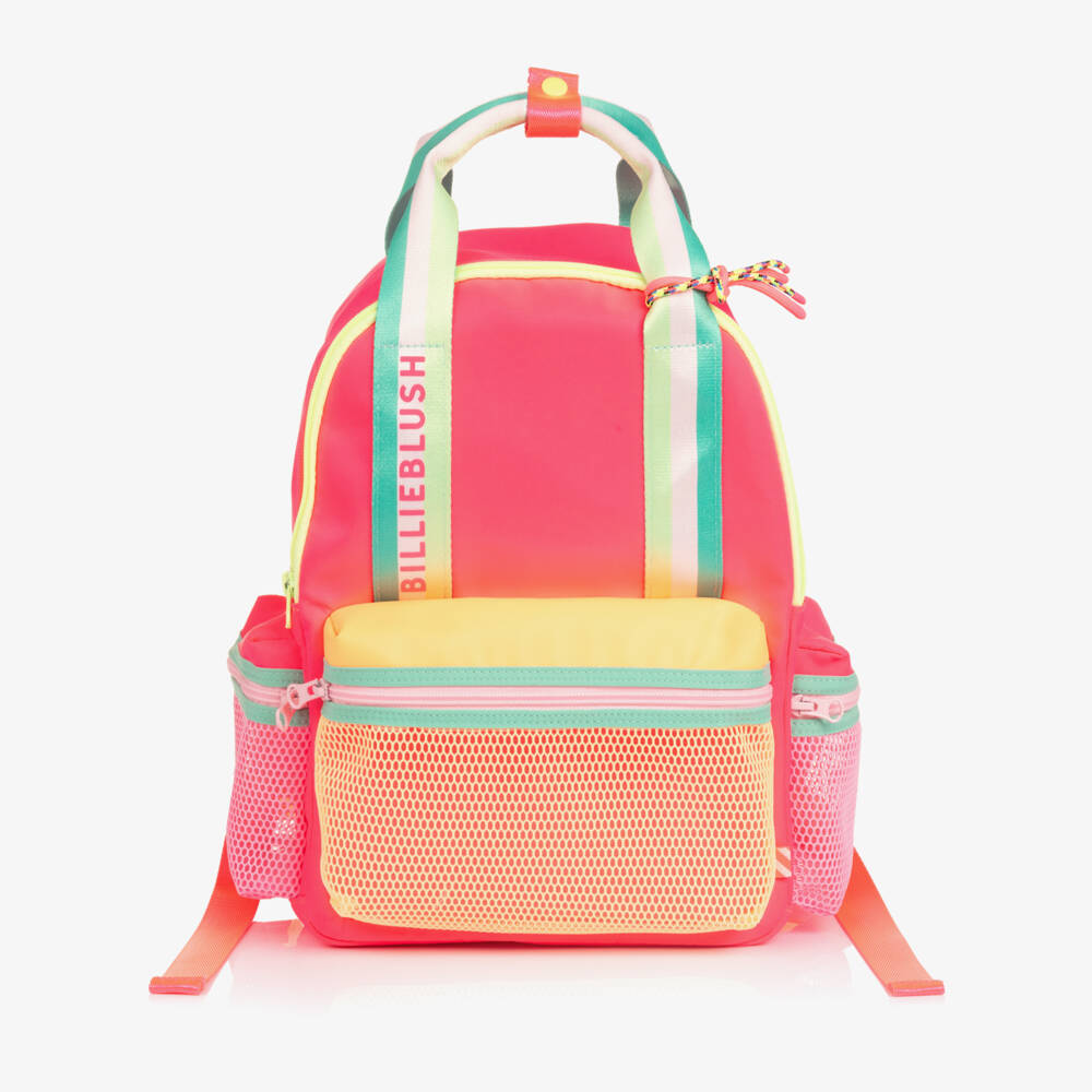 Billieblush-Girls Neon Pink Backpack (34cm) | Childrensalon