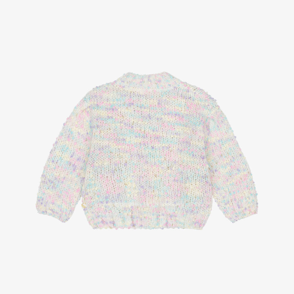 Billieblush-Girls Pastel Mix Knitted Cardigan | Childrensalon