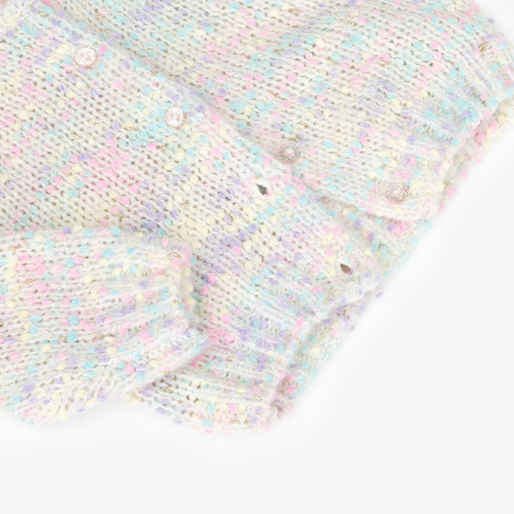 Billieblush-Girls Pastel Mix Knitted Cardigan | Childrensalon
