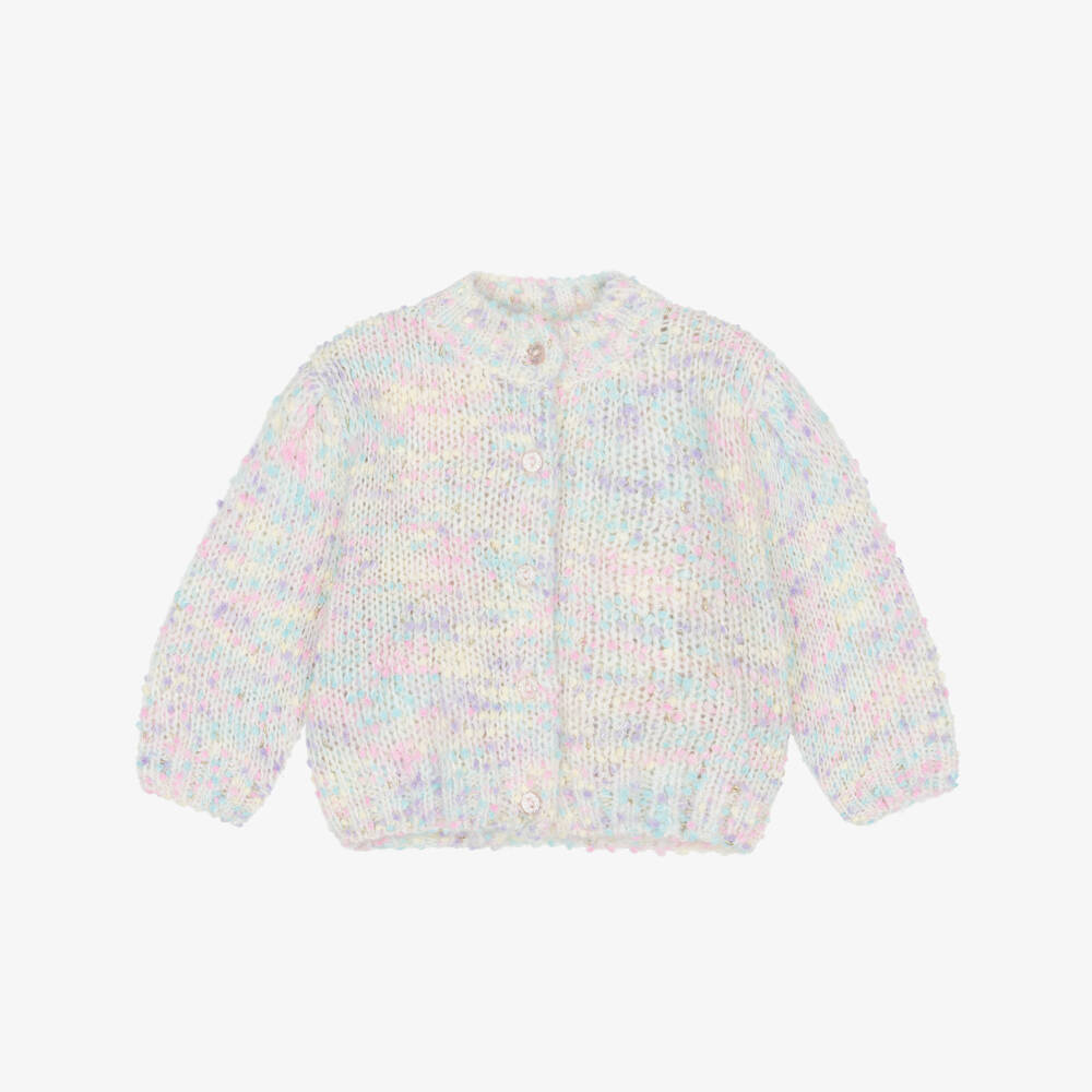 Billieblush-Girls Pastel Mix Knitted Cardigan | Childrensalon