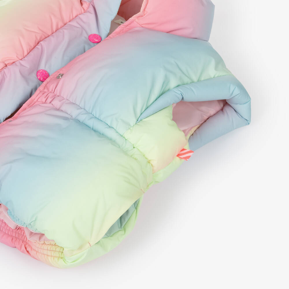 Billieblush-Girls Pastel Rainbow Gilet | Childrensalon