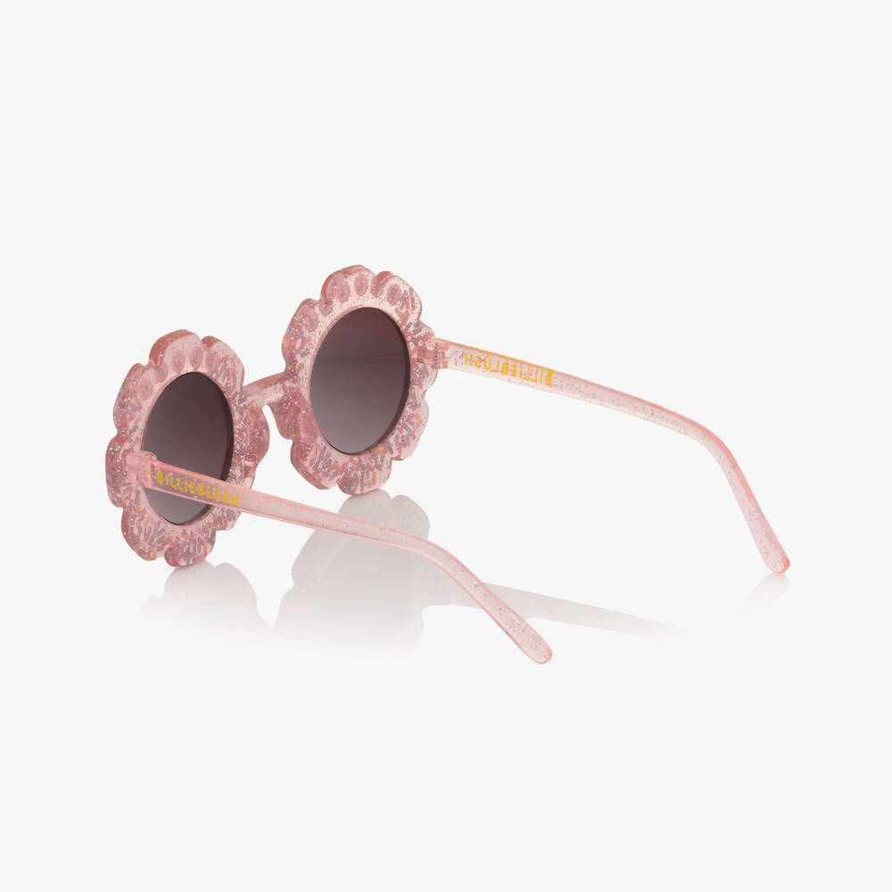 Billieblush-Girls Pink Confetti Flower Sunglasses (UV400) | Childrensalon