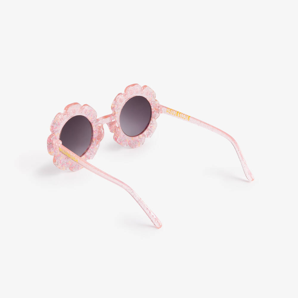 Billieblush-Girls Pink Confetti Flower Sunglasses (UV400) | Childrensalon