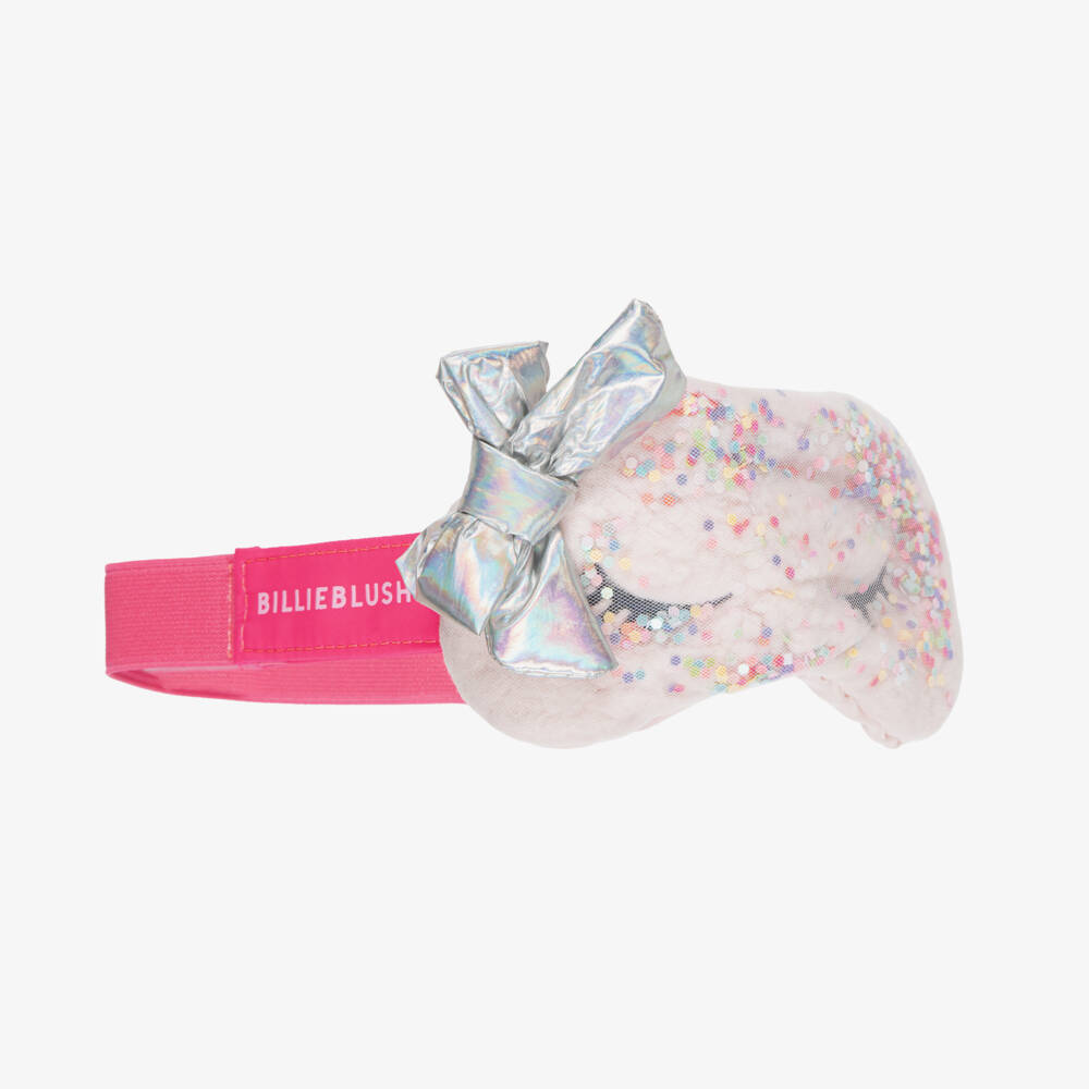 Billieblush-Girls Pink Glitter Eyemask | Childrensalon