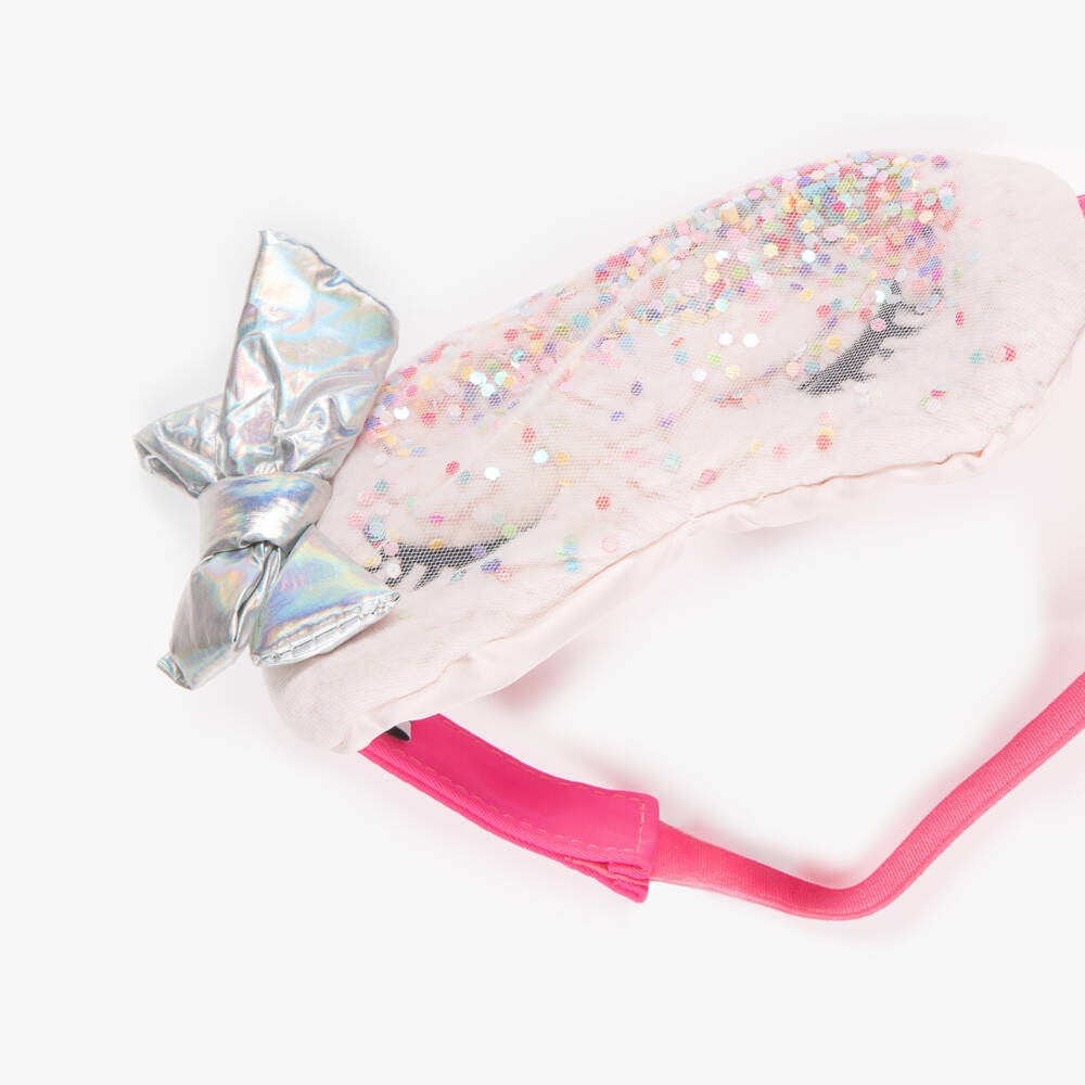 Billieblush-Girls Pink Glitter Eyemask | Childrensalon