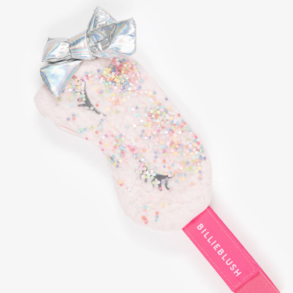 Billieblush-Girls Pink Glitter Eyemask | Childrensalon