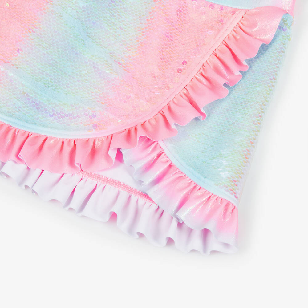 Billieblush-تنورة شاطئ لون زهري براق | Childrensalon