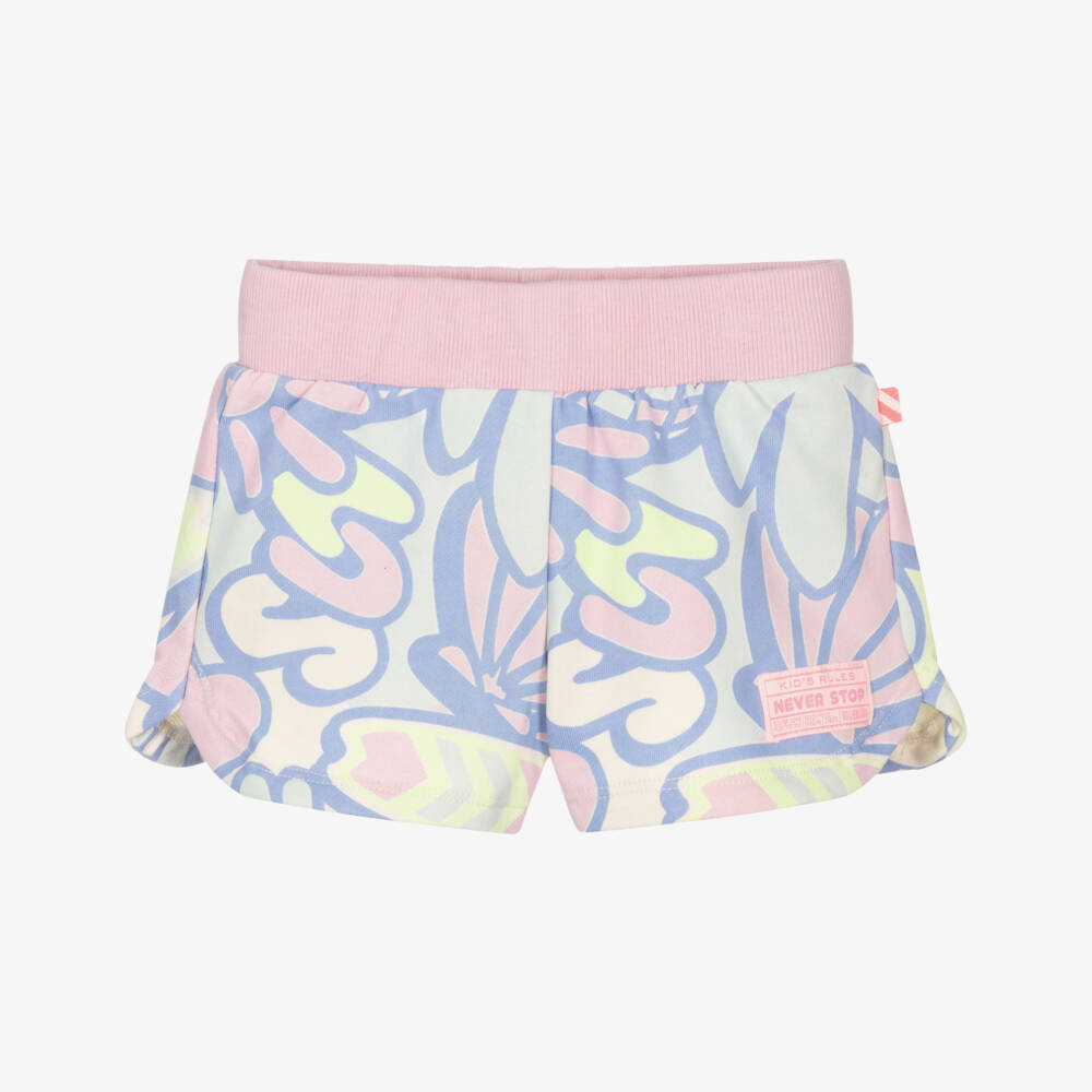 Billieblush-Girls Pink & Purple Swirly Print Shorts | Childrensalon