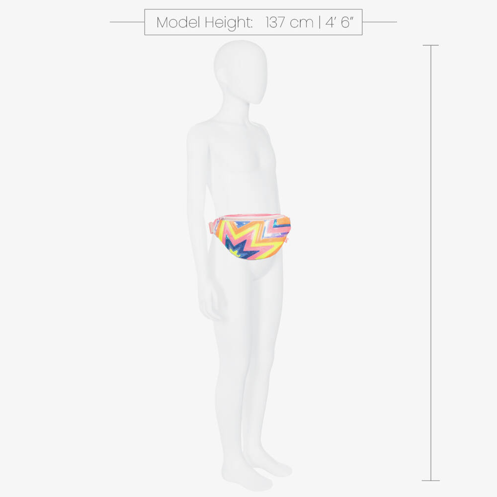 Billieblush-Girls Pink Sequinned Starburst Belt Bag (25cm) | Childrensalon