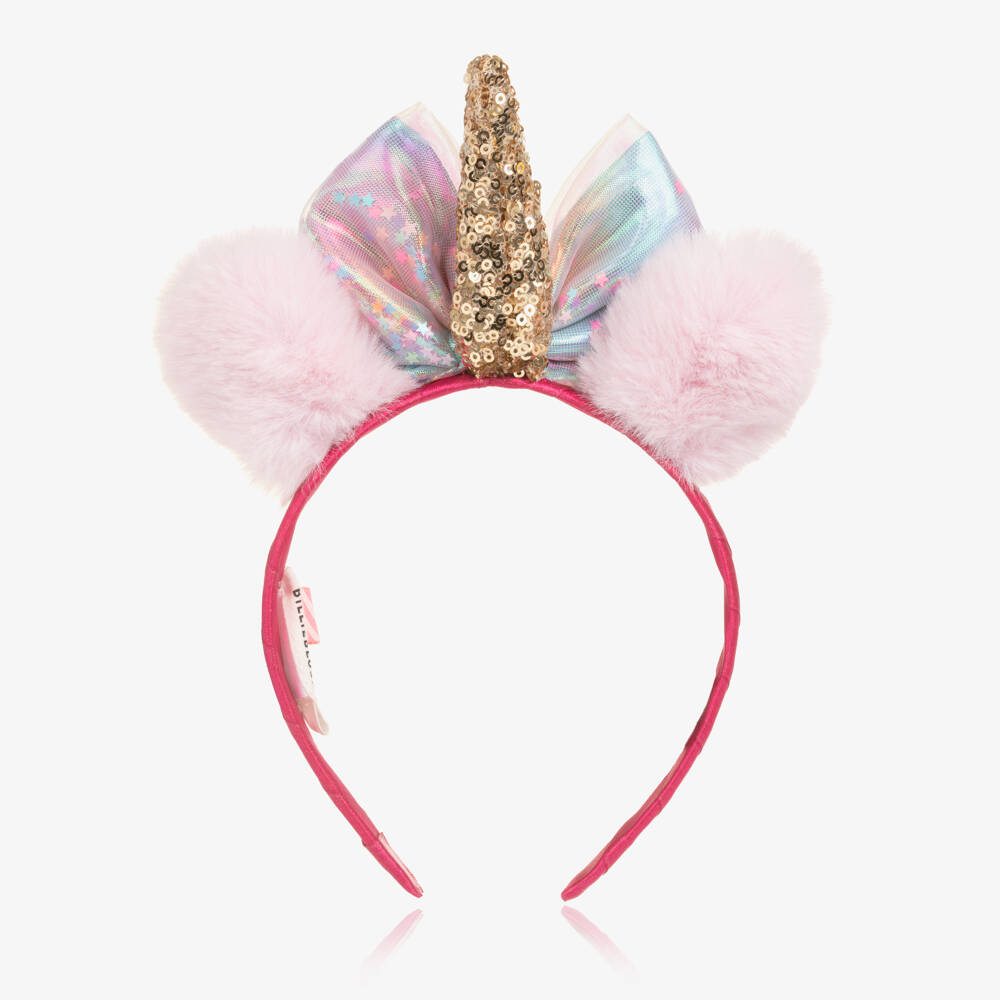Billieblush-Girls Pink Unicorn Hairband | Childrensalon