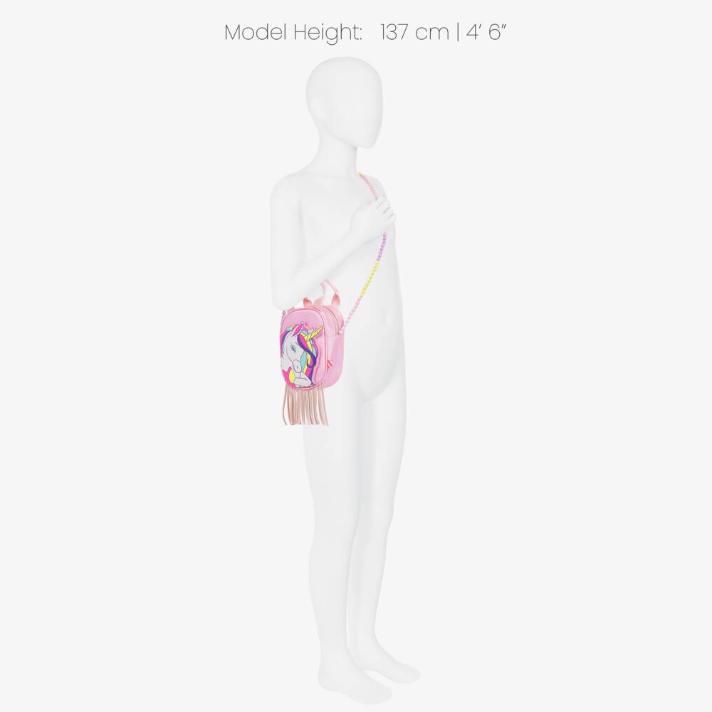Billieblush-Girls Pink Unicorn Handbag (15cm) | Childrensalon