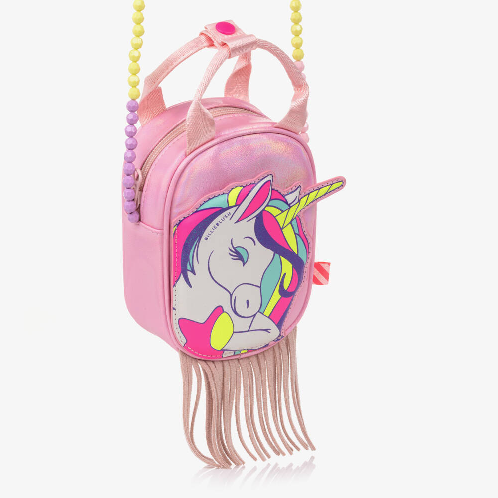 Billieblush-Girls Pink Unicorn Handbag (15cm) | Childrensalon