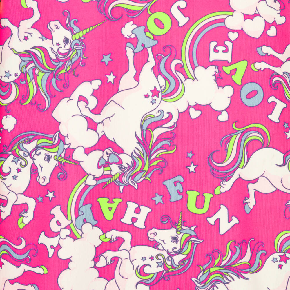 Billieblush-Girls Pink Unicorn Print Base Layer Top | Childrensalon