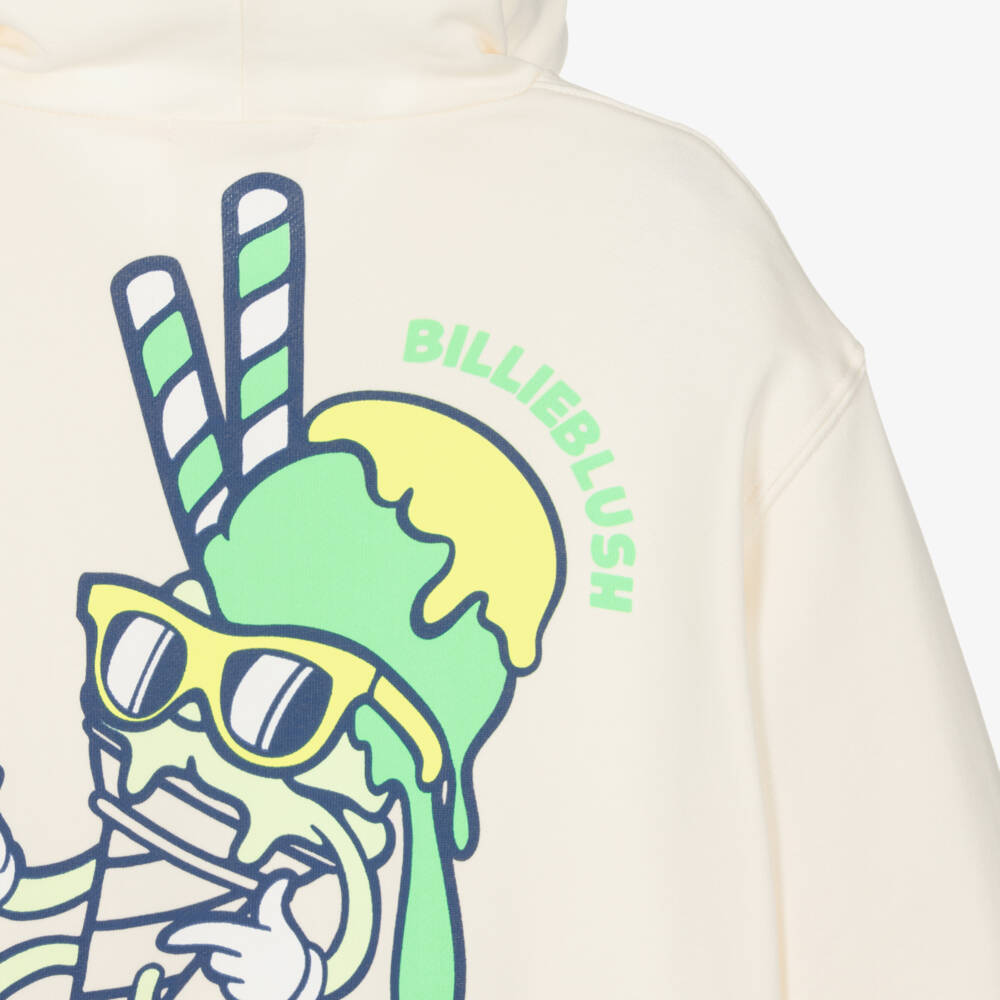 Billieblush-Ivory Printed Hoodie | Childrensalon