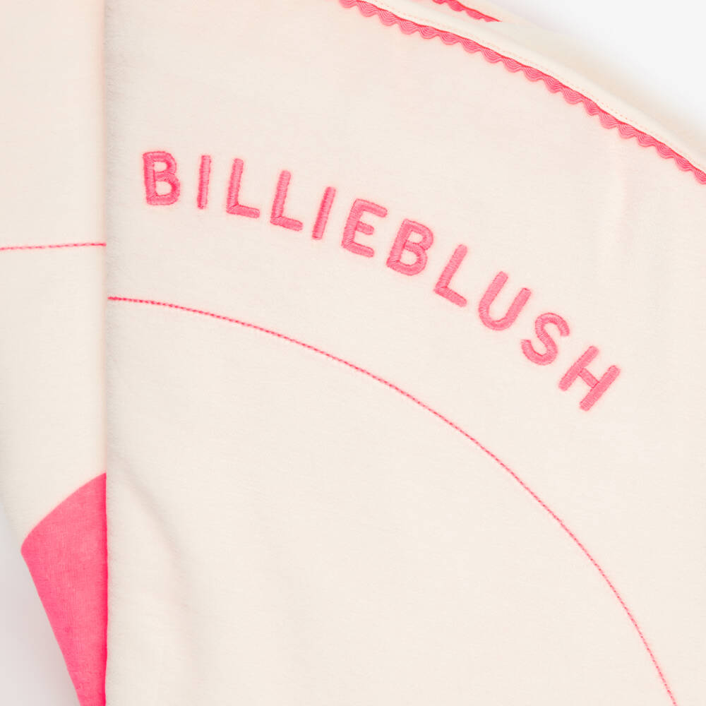 Billieblush-White & Pink Padded Play Blanket (80cm) | Childrensalon