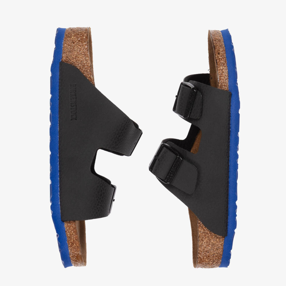 Birkenstock-Black & Blue Contrast Sole Arizona Sandals | Childrensalon
