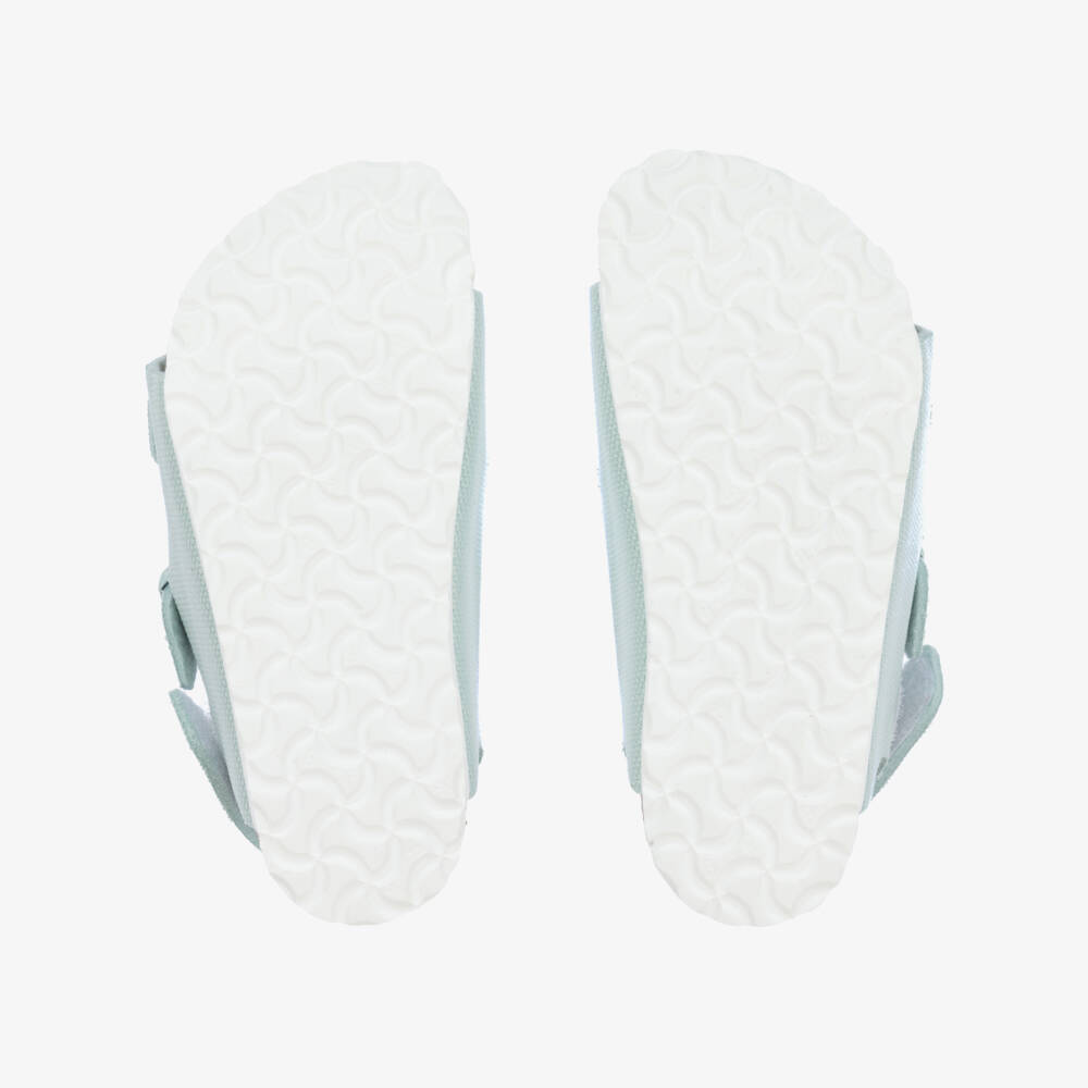 Birkenstock-Blue Canvas Sandals | Childrensalon