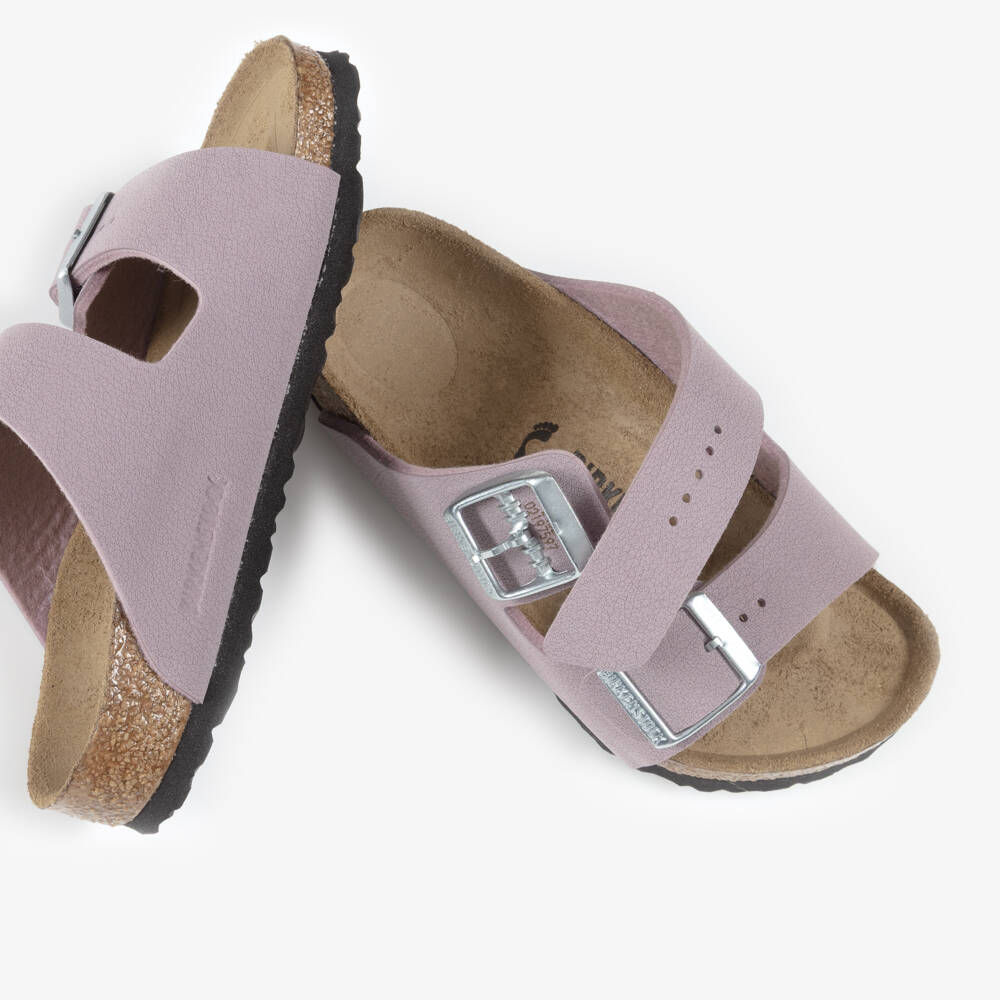 Birkenstock-Girls Faded Purple Arizona Sandals | Childrensalon