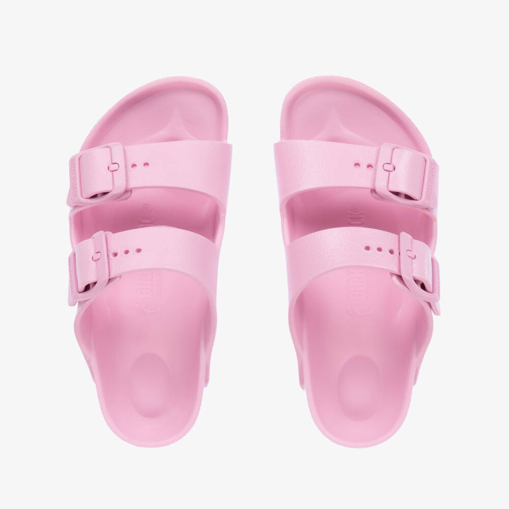 Birkenstock-Girls Pink Arizona Sandals | Childrensalon