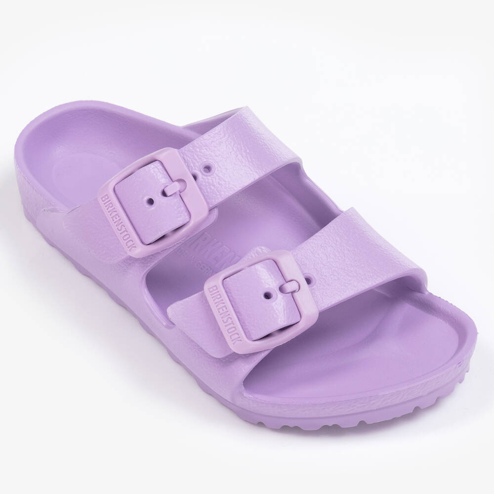 Birkenstock-Girls Purple Arizona EVA Sandals | Childrensalon