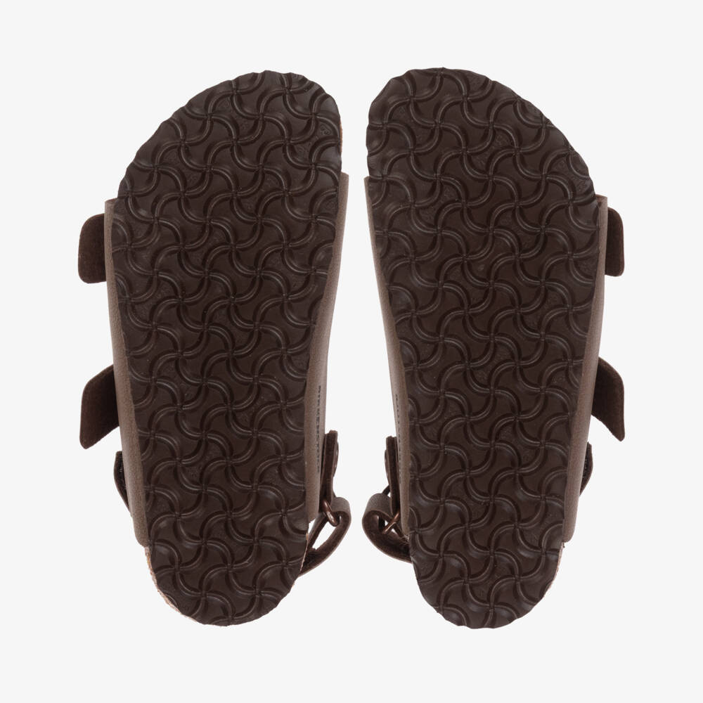 Birkenstock-Mocca Brown Milano Sandals | Childrensalon