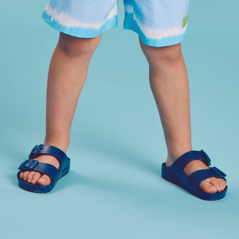 Birkenstock-Navy Blue Arizona EVA Sandals | Childrensalon