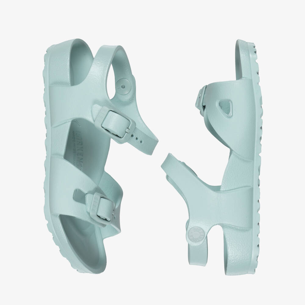 Birkenstock-صندل ريو بإبزيم لون أخضر باستيل | Childrensalon