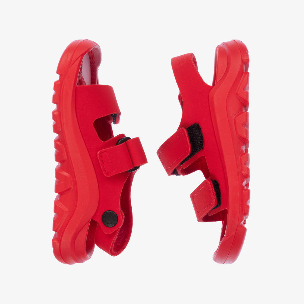 Birkenstock-Red Velcro Sandals | Childrensalon