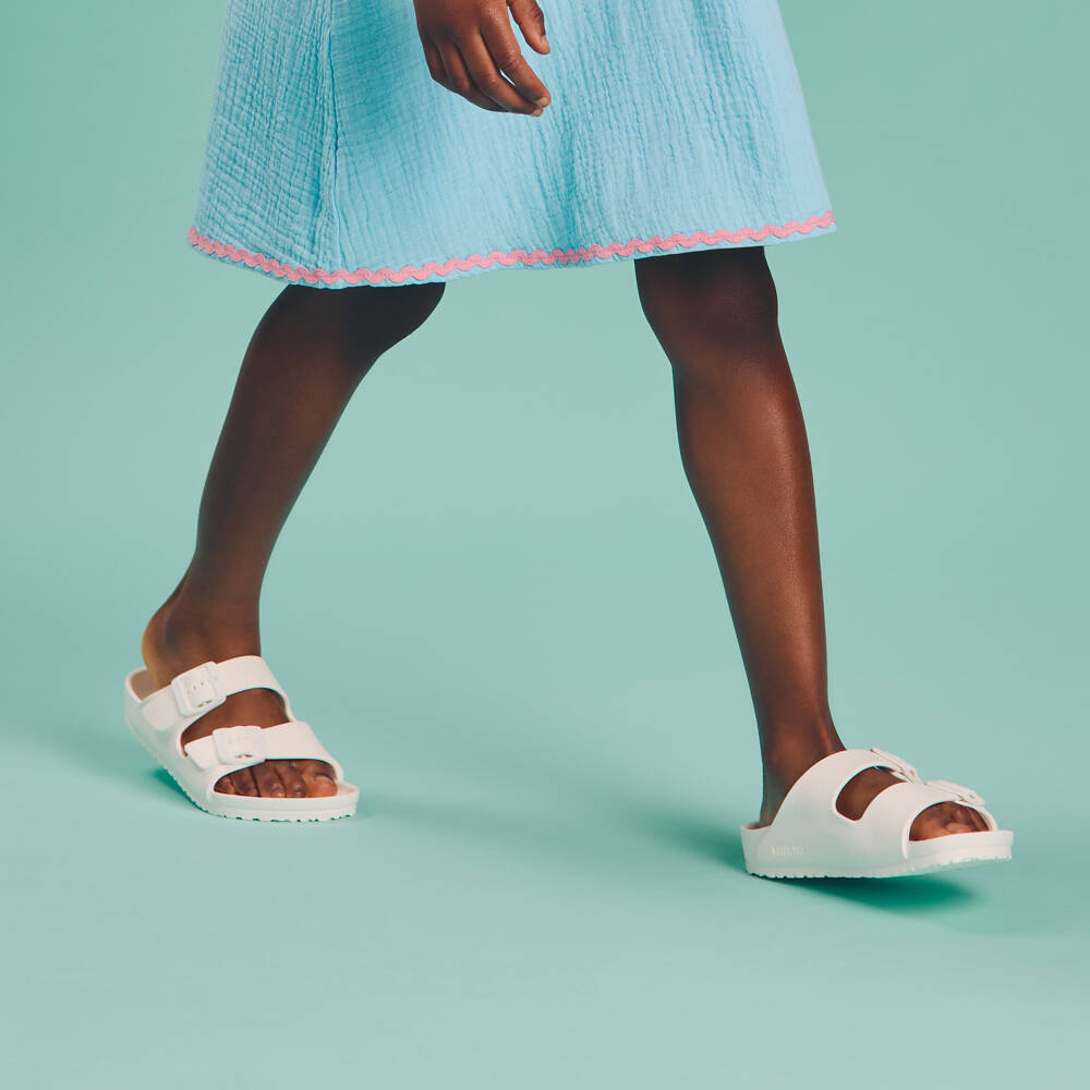 Birkenstock-White Arizona Eva Sandals | Childrensalon