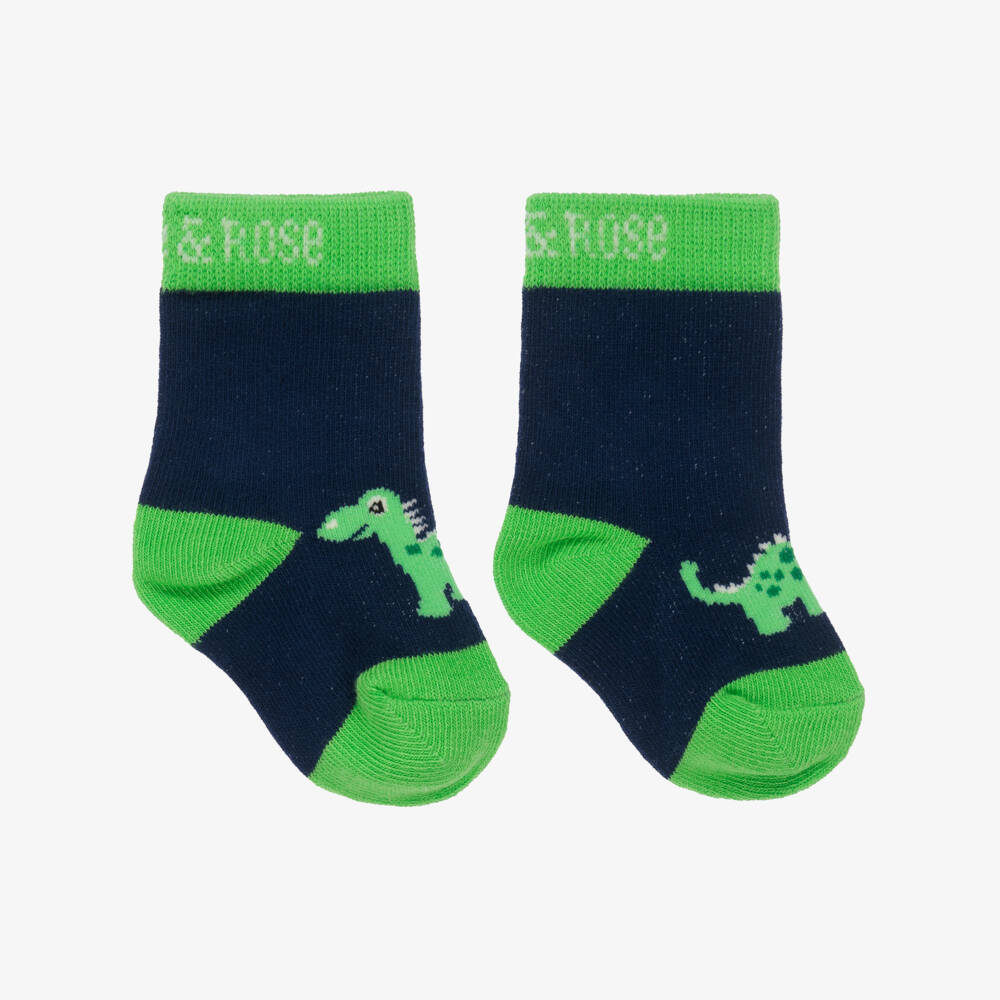 Blade & Rose-Носки с динозаврами синие для мальчиков | Childrensalon
