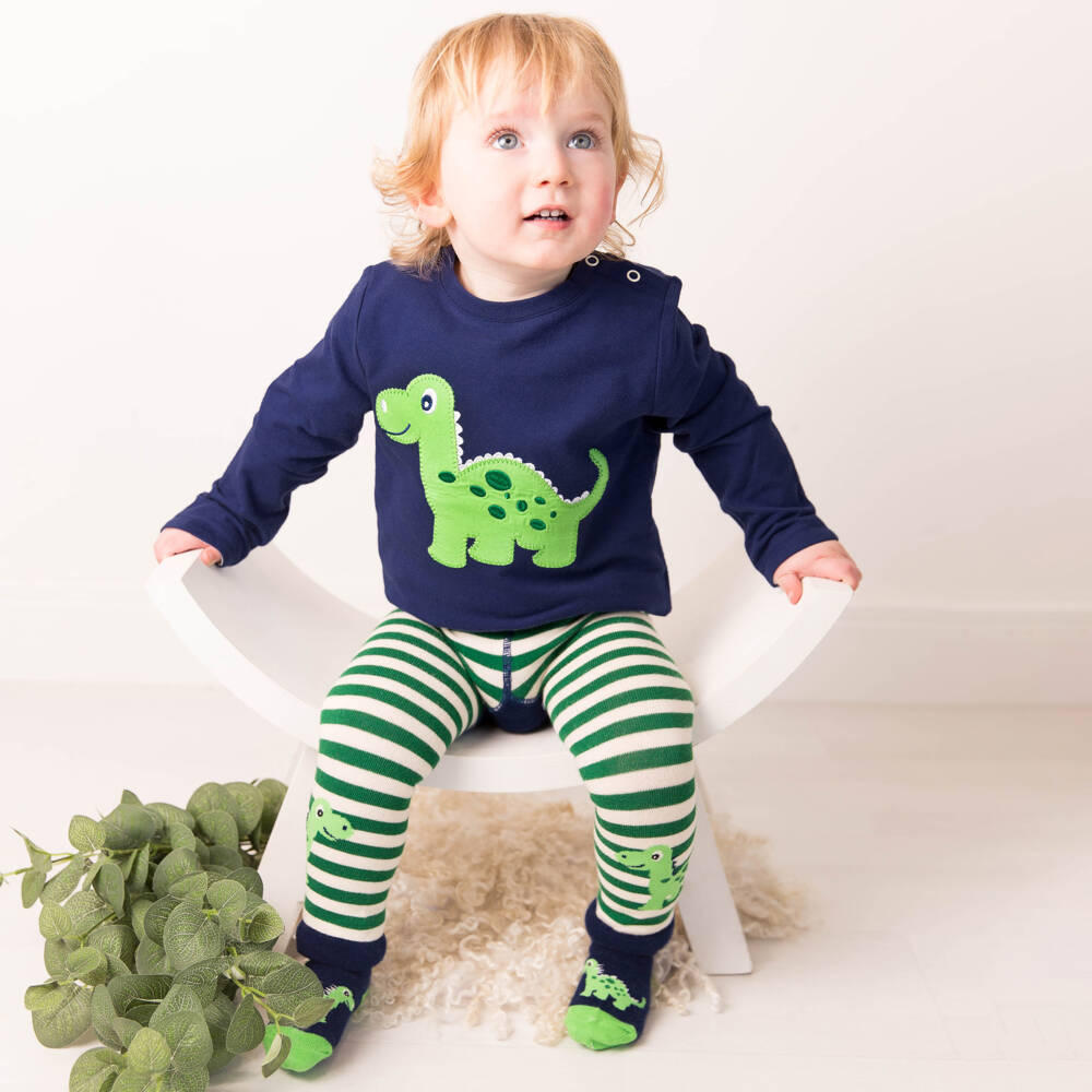 Blade & Rose-Boys Blue Dino Cotton Top | Childrensalon