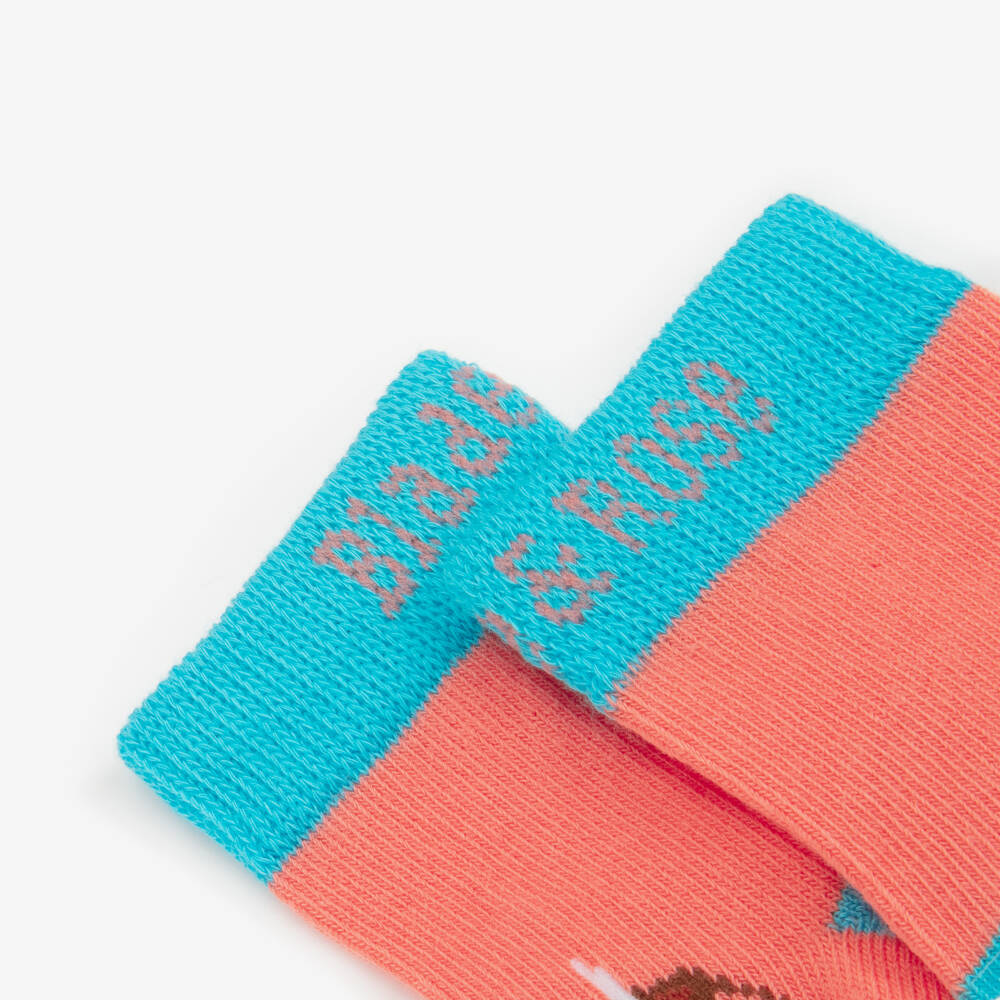 Blade & Rose-Girls Pink Bonnie Highland Cow Socks | Childrensalon
