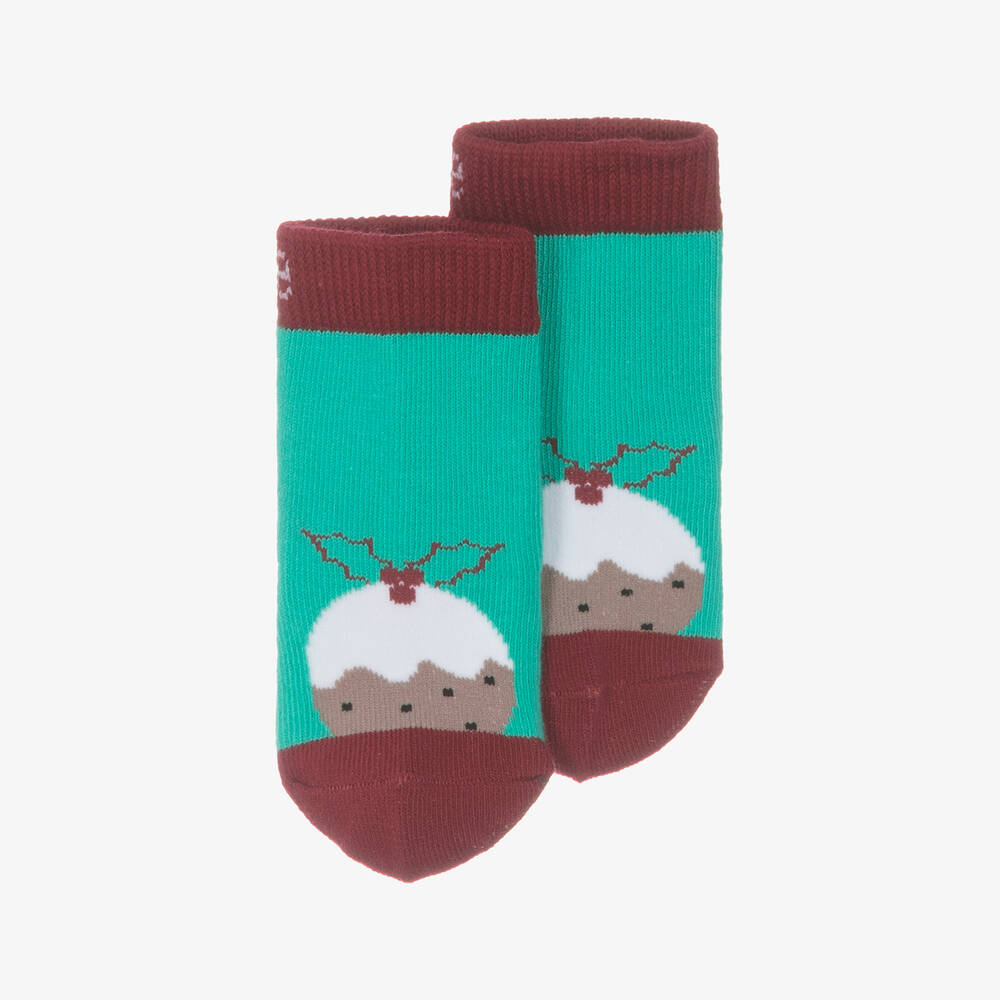 Blade & Rose-Green & Red Christmas Pudding Outfit Set | Childrensalon