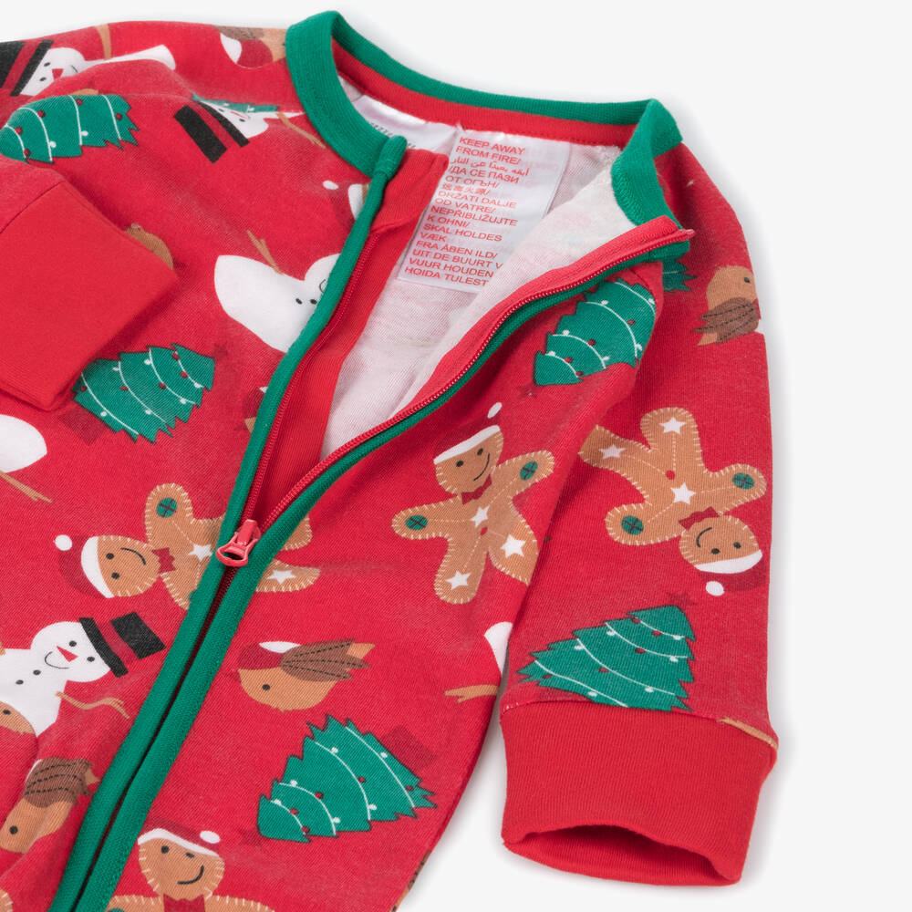 Blade & Rose-Red Christmas Cotton Romper | Childrensalon