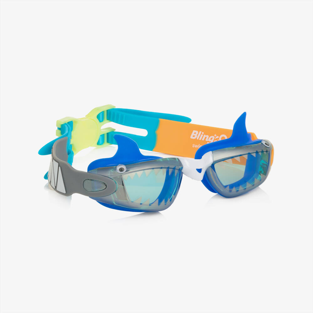Bling2o-Blue Shark Swimming Goggles | Childrensalon