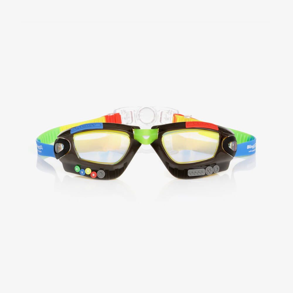 Bling2o-Boys Black Gamer Swimming Goggles | Childrensalon