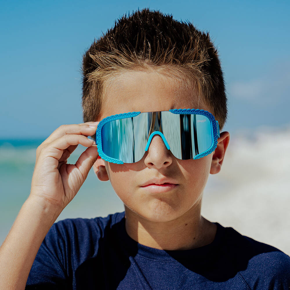 Bling2o-Boys Blue Crocodile Sunglasses (UVA/UVB) | Childrensalon