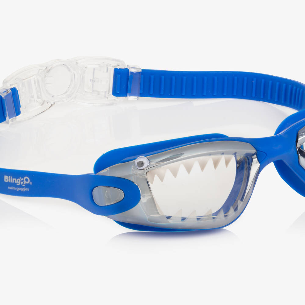 Bling2o-Boys Blue Shark Swimming Goggles | Childrensalon