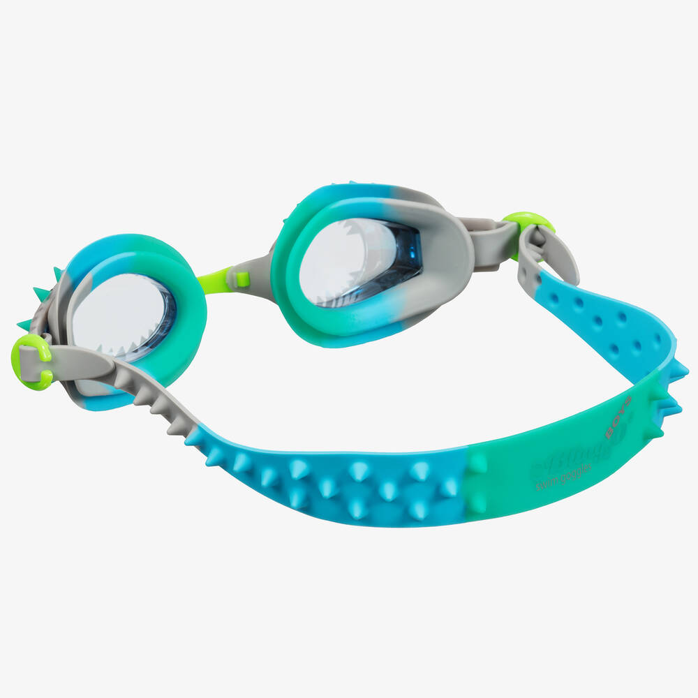 Bling2o-Boys Grey & Blue Swimming Goggles | Childrensalon
