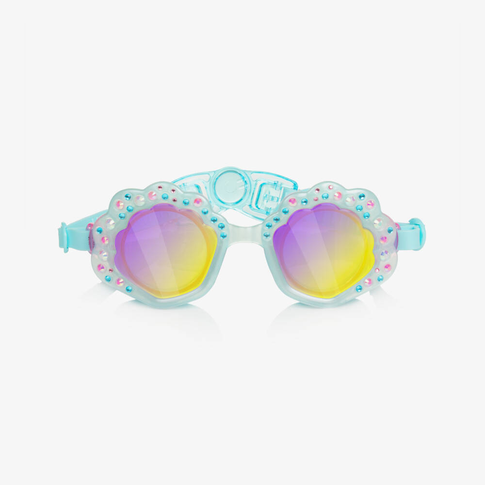 Bling2o-Girls Aqua Blue Sea Shell Swimming Goggles | Childrensalon