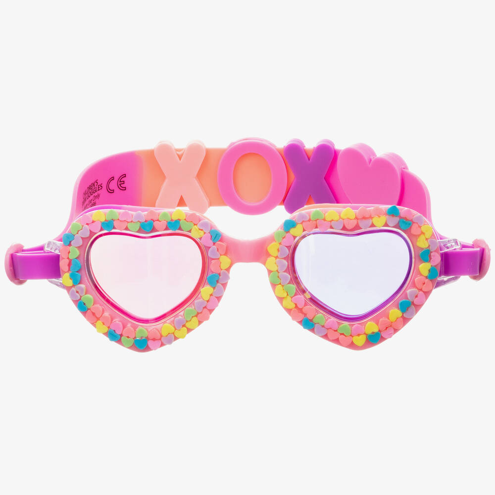 Bling2o-Розовые очки для плавания «Сердечки» | Childrensalon