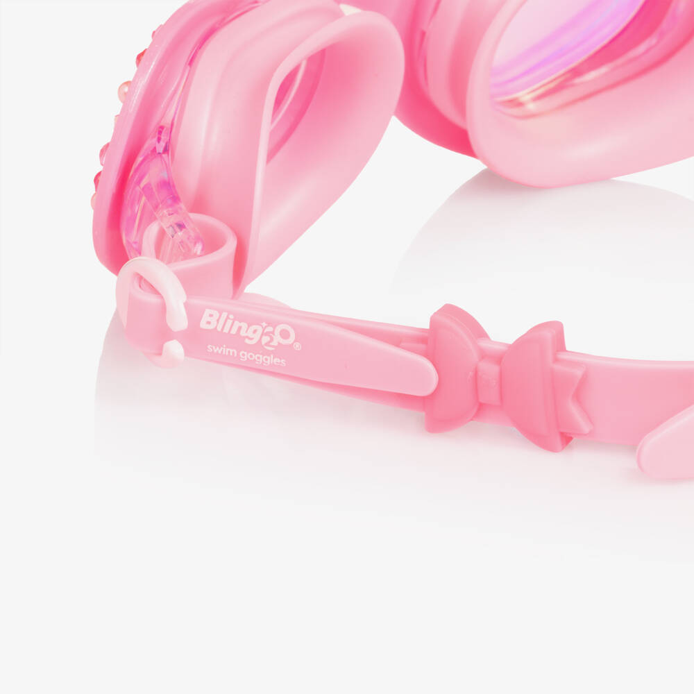 Bling2o-Girls Pink Heart Swimming Goggles | Childrensalon