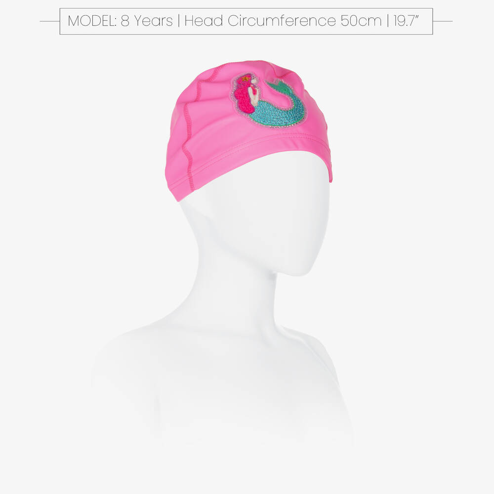 Bling2o-Girls Pink Mermaid Swimming Cap  | Childrensalon