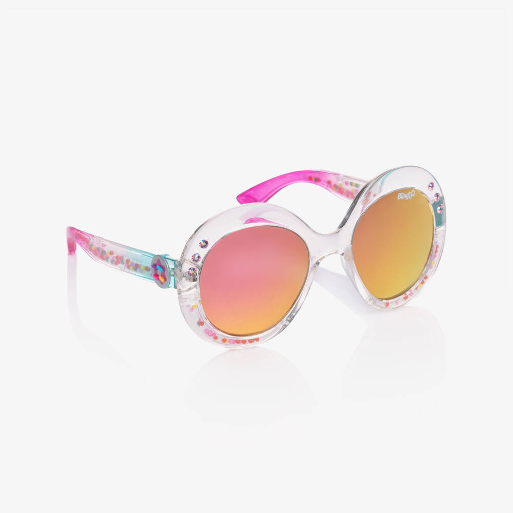 Bling2o-Girls Pink Sprinkle Sunglasses (UVA/UVB) | Childrensalon